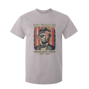 Abraham Lincoln Freedom Retro T Shirt For Kid 250 Years of Freedom Liberty History TS14 Ice Gray Print Your Wear