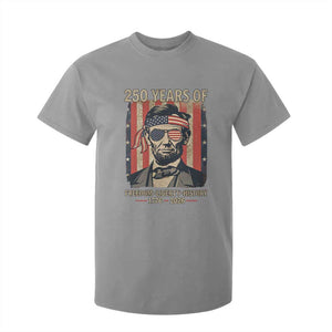 Abraham Lincoln Freedom Retro T Shirt For Kid 250 Years of Freedom Liberty History TS14 Sport Gray Print Your Wear