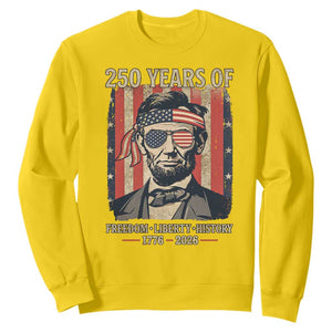 Abraham Lincoln Freedom Retro Sweatshirt 250 Years of Freedom Liberty History TS14 Daisy Print Your Wear