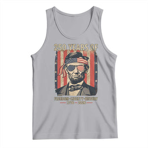 Abraham Lincoln Freedom Retro Tank Top 250 Years of Freedom Liberty History TS14 Athletic Heather Print Your Wear