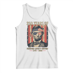 Abraham Lincoln Freedom Retro Tank Top 250 Years of Freedom Liberty History TS14 White Print Your Wear
