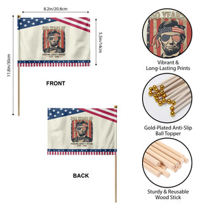 Abraham Lincoln Freedom Retro Patriotic Handheld Flag 250 Years of Freedom Liberty History TS14 Print Your Wear