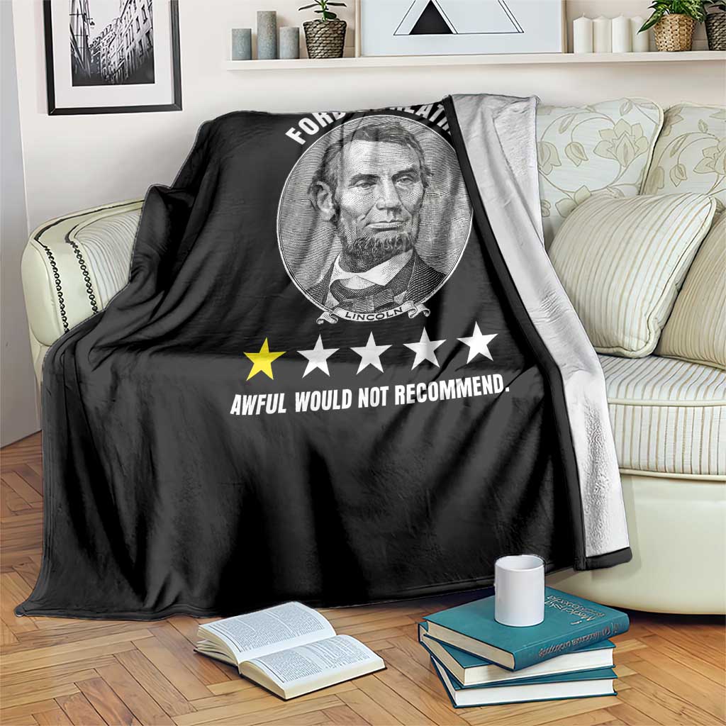 Abraham Lincoln History Teacher Throw Blanket Ford's Theatre Awful Would Not Recommend TS14 Print Your Wear