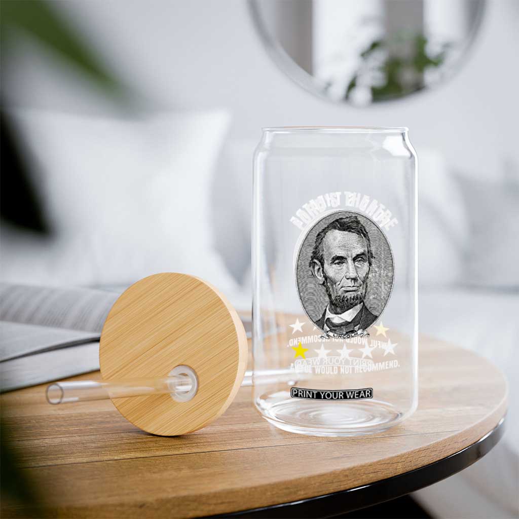 Abraham Lincoln History Teacher Glass Can Ford's Theatre Awful Would Not Recommend TS14 Print Your Wear