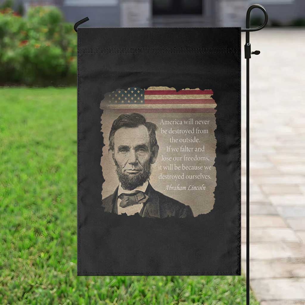 Abraham Lincoln Quote Garden Flag American History Teacher School Presidents Day TS14 Print Your Wear