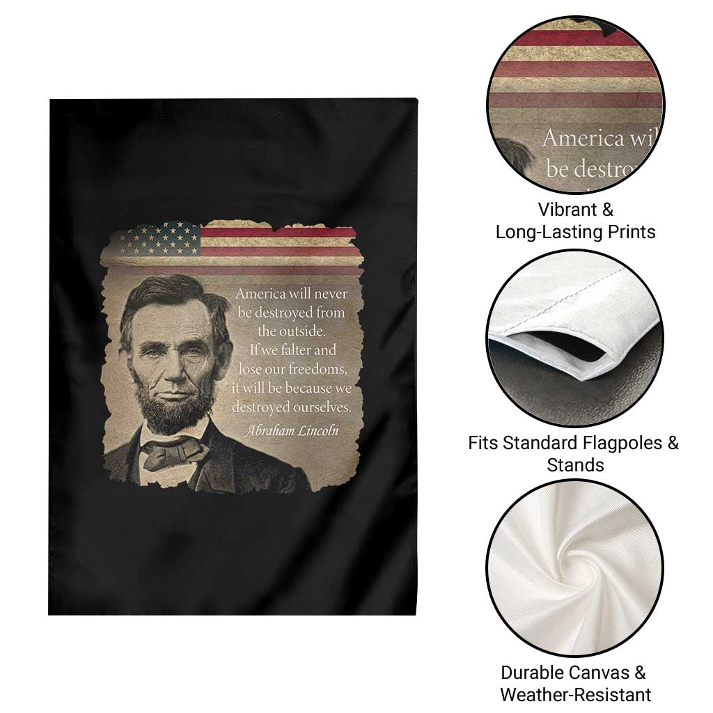 Abraham Lincoln Quote Garden Flag American History Teacher School Presidents Day TS14 Print Your Wear