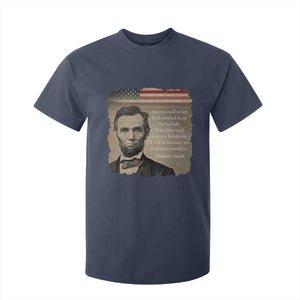 Abraham Lincoln Quote T Shirt For Kid American History Teacher School Presidents Day TS14 Navy Print Your Wear