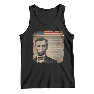 Abraham Lincoln Quote Tank Top American History Teacher School Presidents Day TS14 Black Print Your Wear