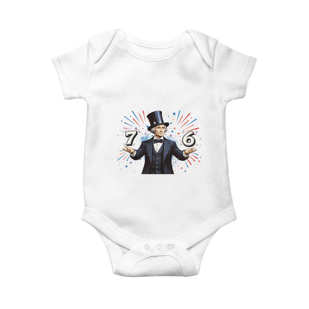 Abraham Lincoln Quote Baby Onesie American History Presidents Day TS14 White Print Your Wear