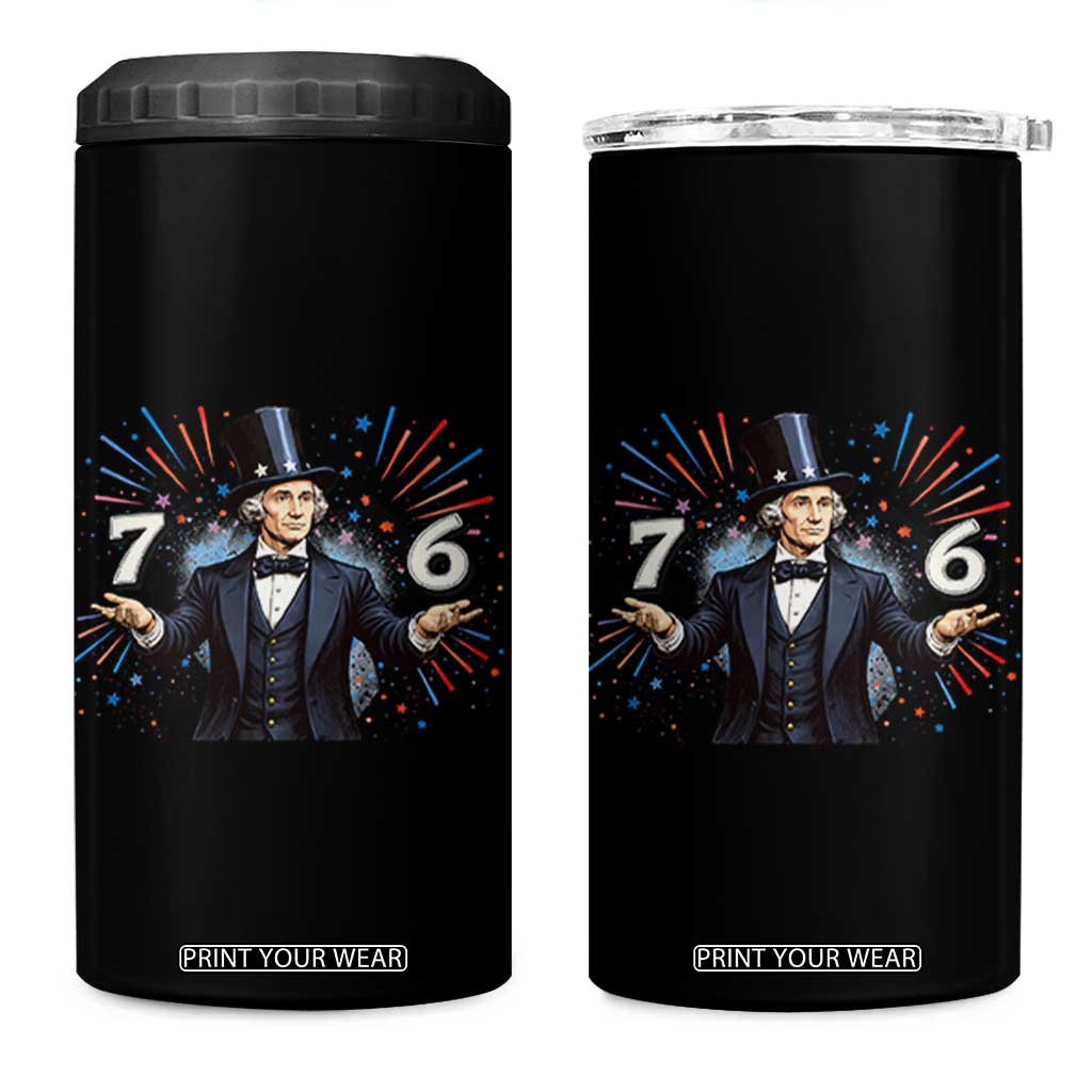 Abraham Lincoln Quote 4 in 1 Can Cooler Tumbler American History Presidents Day TS14 One Size: 16 oz Black Print Your Wear