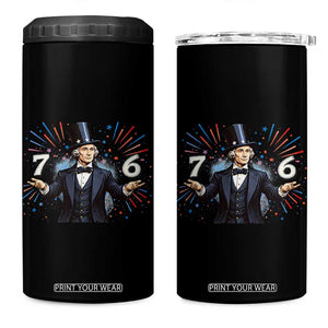 Abraham Lincoln Quote 4 in 1 Can Cooler Tumbler American History Presidents Day TS14 One Size: 16 oz Black Print Your Wear
