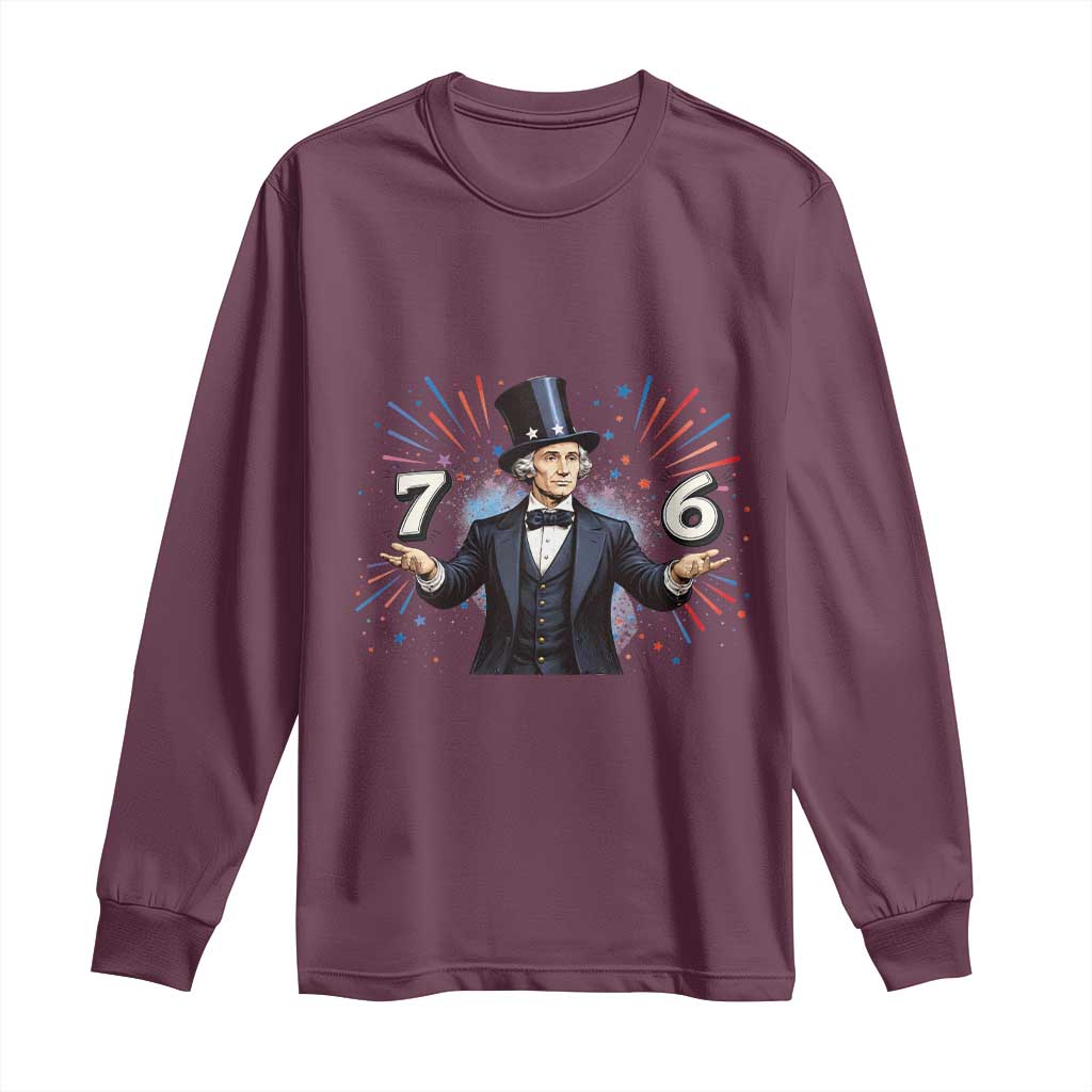 Abraham Lincoln Quote Long Sleeve Shirt American History Presidents Day TS14 Maroon Print Your Wear