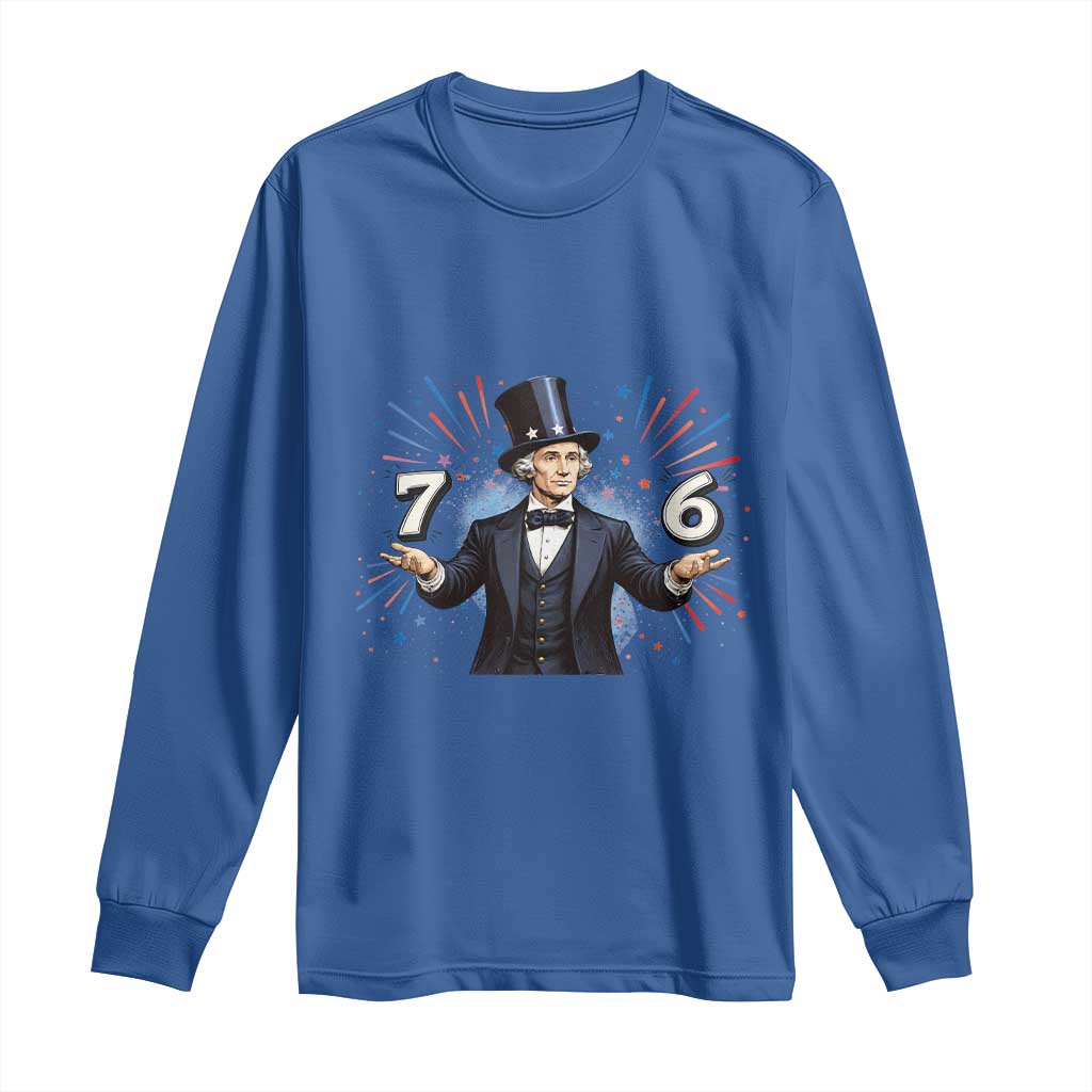 Abraham Lincoln Quote Long Sleeve Shirt American History Presidents Day TS14 Royal Blue Print Your Wear