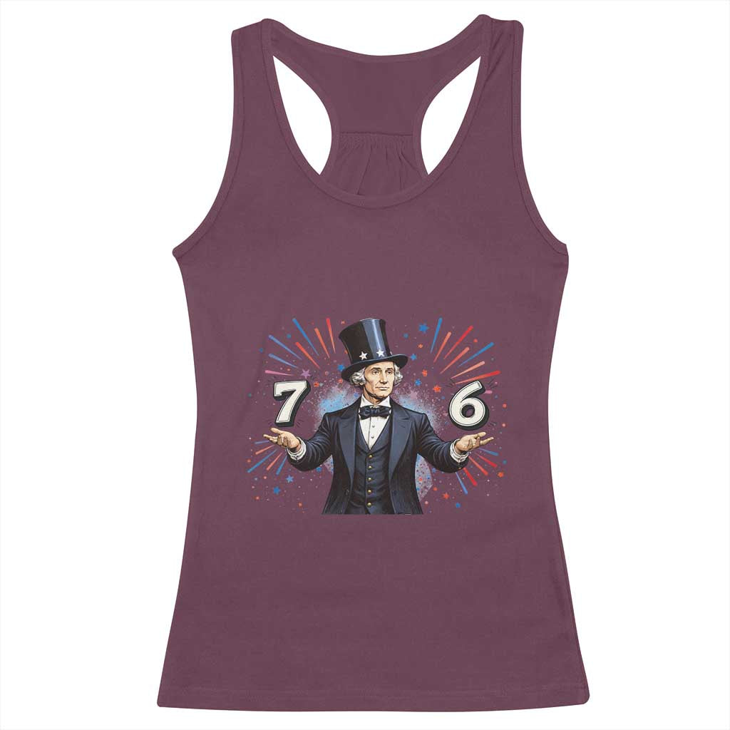 Abraham Lincoln Quote Racerback Tank Top American History Presidents Day TS14 Maroon Print Your Wear