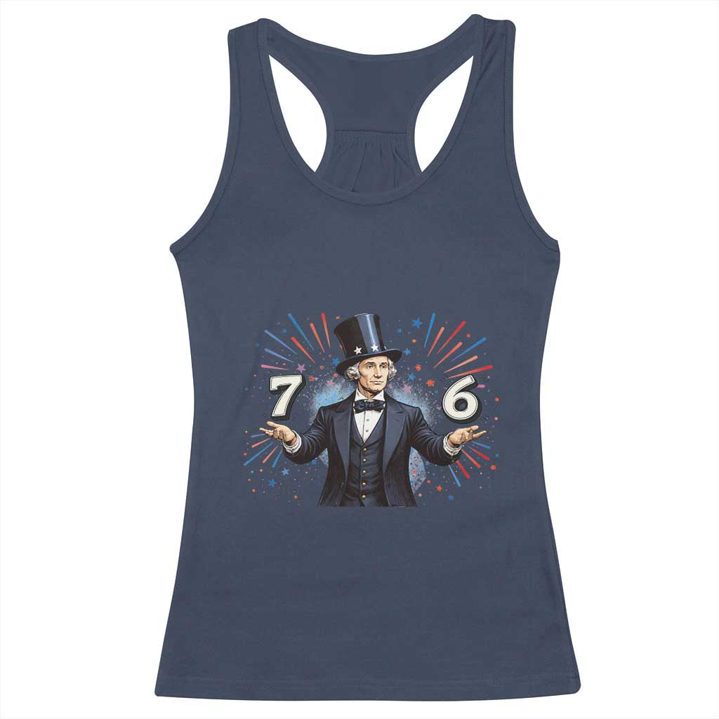 Abraham Lincoln Quote Racerback Tank Top American History Presidents Day TS14 Navy Print Your Wear
