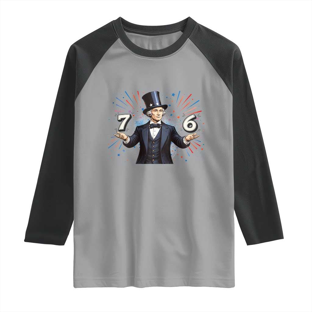 Abraham Lincoln Quote Raglan Shirt American History Presidents Day TS14 Sport Gray Black Print Your Wear