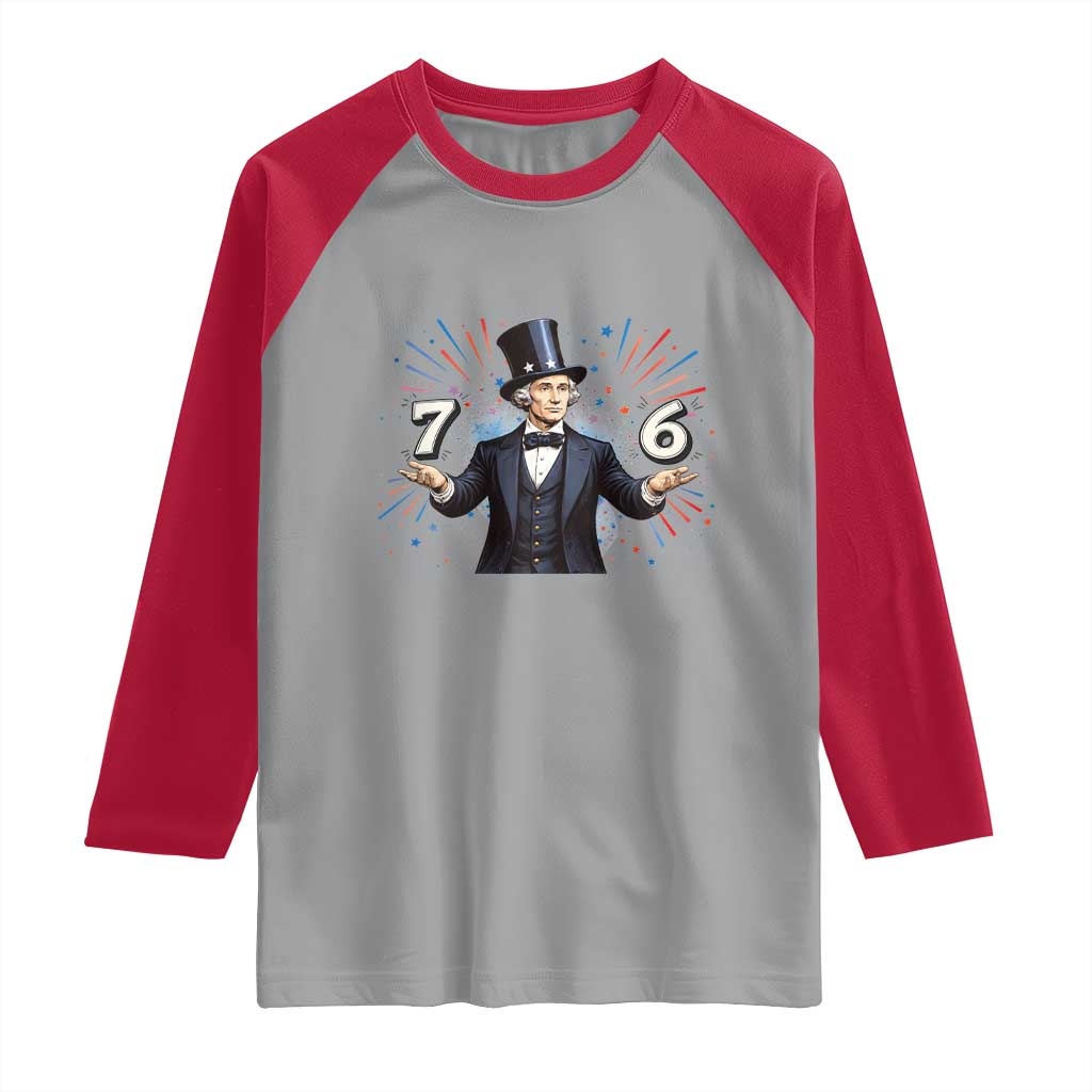 Abraham Lincoln Quote Raglan Shirt American History Presidents Day TS14 Sport Gray Red Print Your Wear