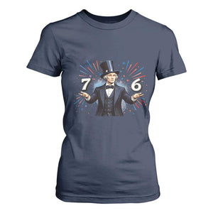 Abraham Lincoln Quote T Shirt For Women American History Presidents Day TS14 Navy Print Your Wear