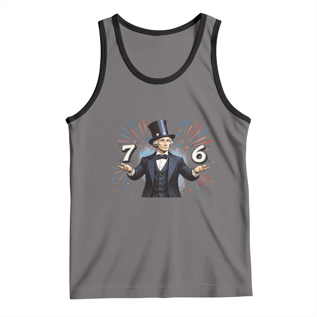 Abraham Lincoln Quote Tank Top American History Presidents Day TS14 Deep Heather Black Print Your Wear