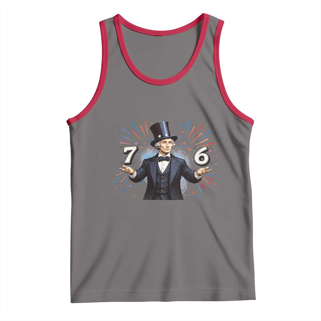 Abraham Lincoln Quote Tank Top American History Presidents Day TS14 Deep Heather Red Print Your Wear