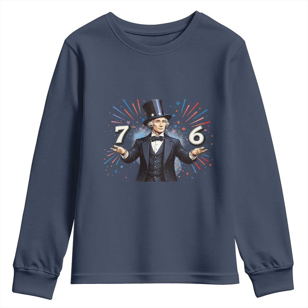 Abraham Lincoln Quote Youth Sweatshirt American History Presidents Day TS14 Navy Print Your Wear