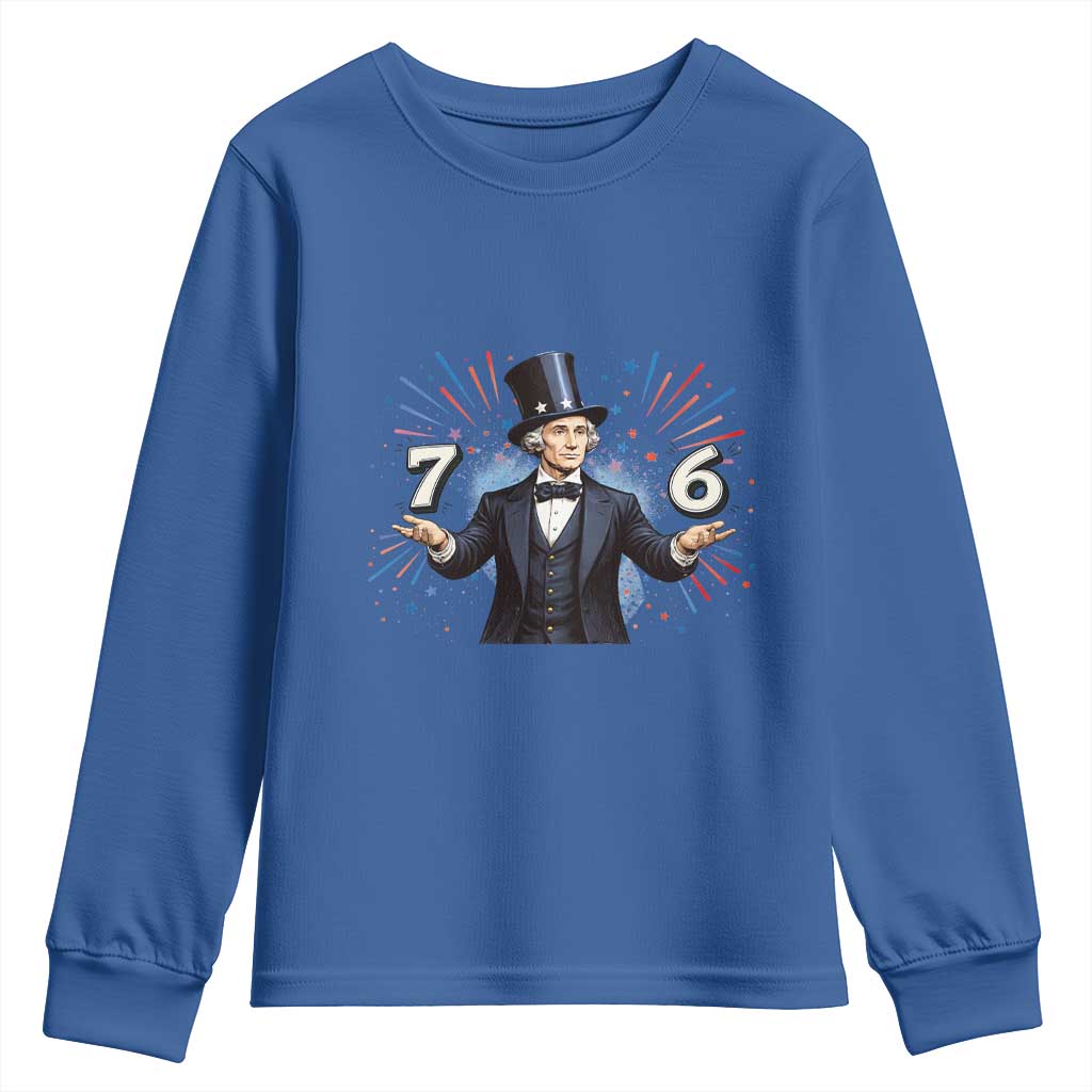 Abraham Lincoln Quote Youth Sweatshirt American History Presidents Day TS14 Royal Blue Print Your Wear