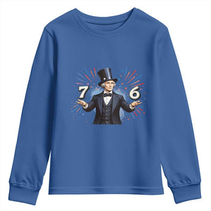Abraham Lincoln Quote Youth Sweatshirt American History Presidents Day TS14 Royal Blue Print Your Wear