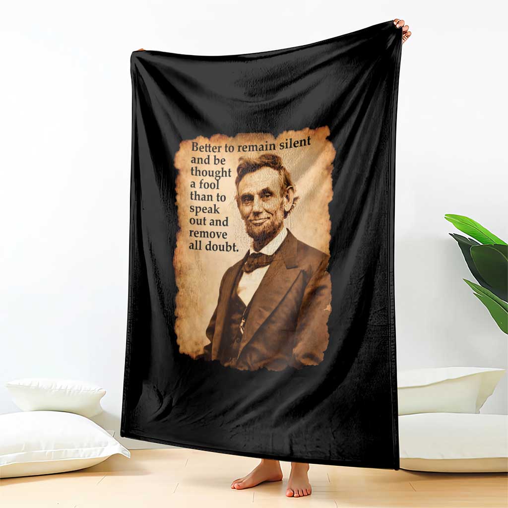 Abraham Lincoln American History Teacher School Throw Blanket TS14 Print Your Wear
