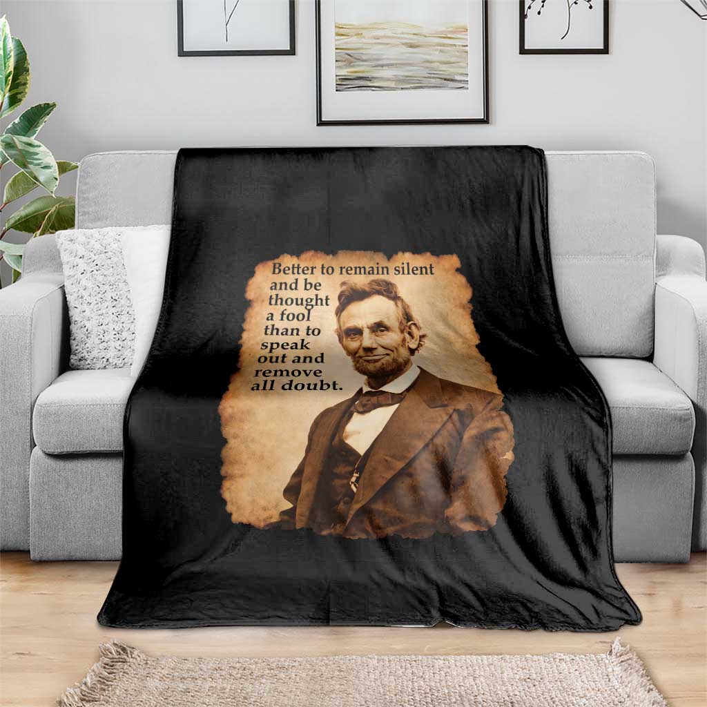 Abraham Lincoln American History Teacher School Throw Blanket TS14 Print Your Wear