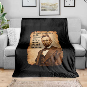 Abraham Lincoln American History Teacher School Throw Blanket TS14 Print Your Wear