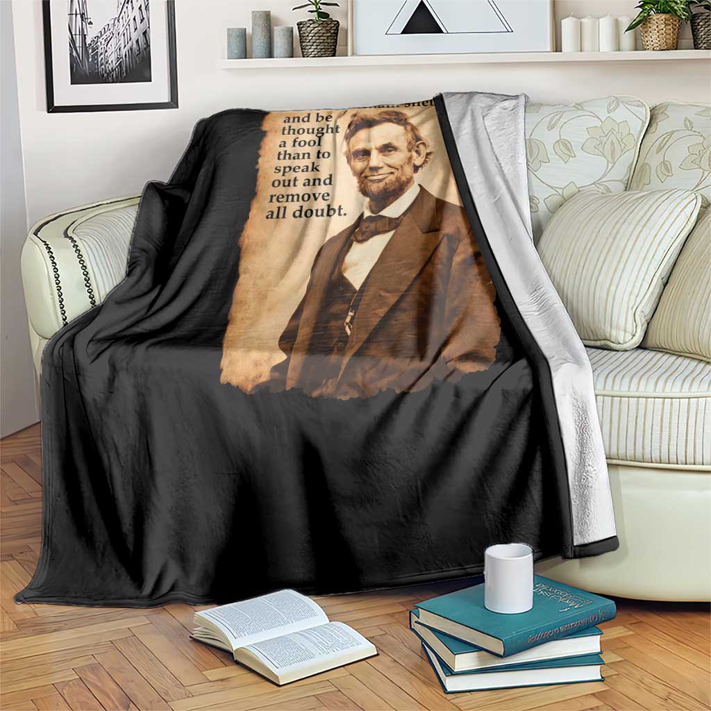 Abraham Lincoln American History Teacher School Throw Blanket TS14 Print Your Wear