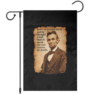 Abraham Lincoln American History Teacher School Garden Flag TS14 Black Print Your Wear