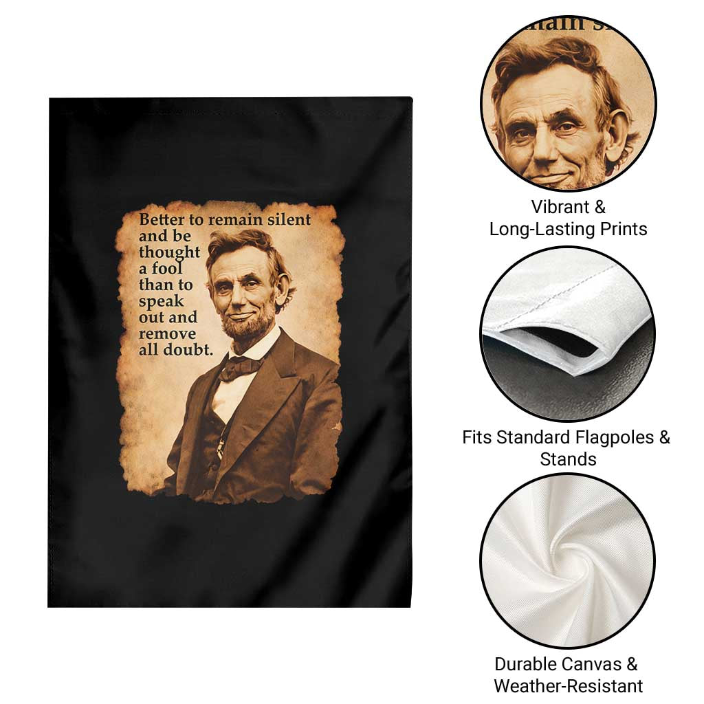 Abraham Lincoln American History Teacher School Garden Flag TS14 Print Your Wear