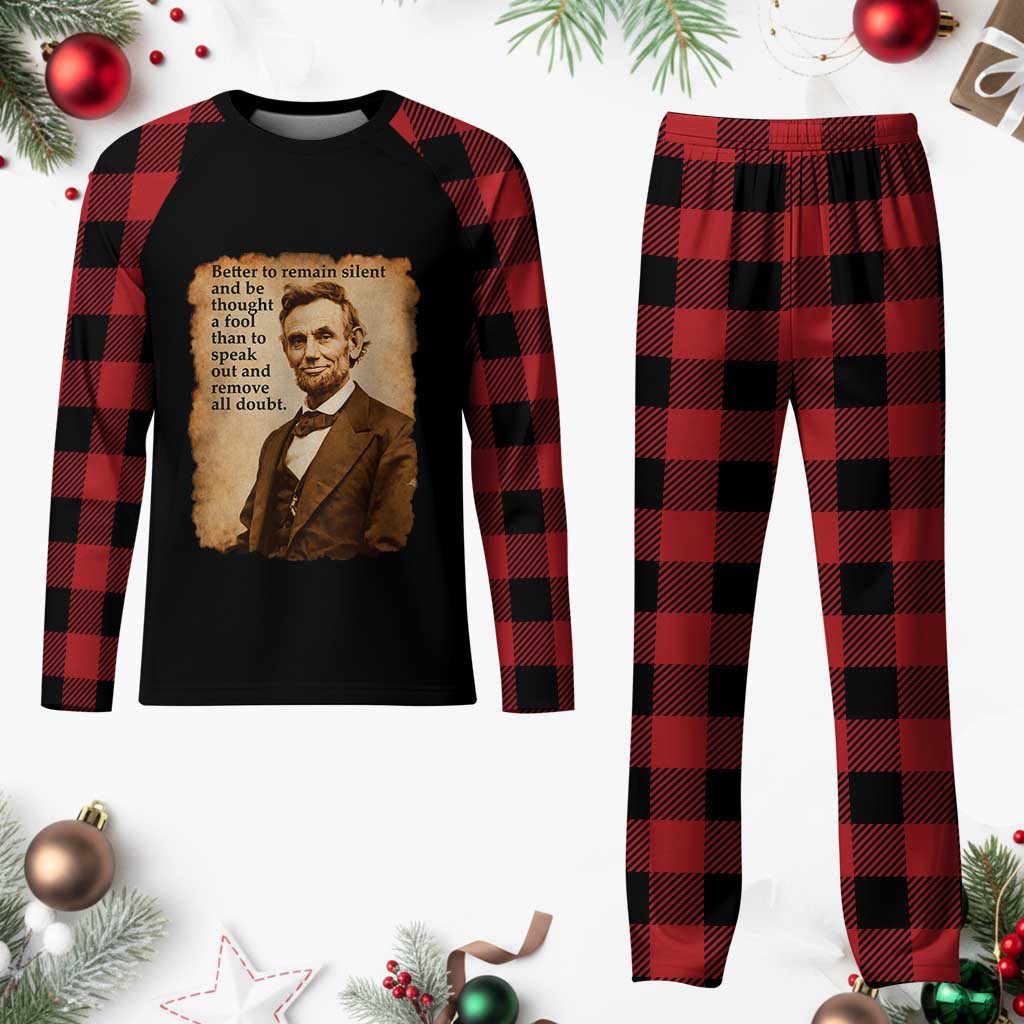 Abraham Lincoln American History Teacher School Plaid Pajama Set TS14 Buffalo Plaid Print Your Wear