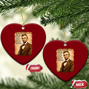 Abraham Lincoln American History Teacher School Ceramic Ornament TS14 Print Your Wear