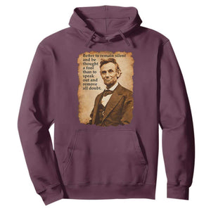 Abraham Lincoln American History Teacher School Hoodie TS14 Maroon Print Your Wear