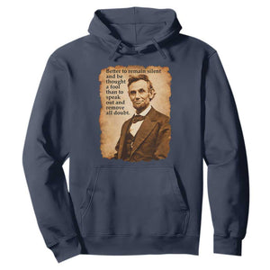 Abraham Lincoln American History Teacher School Hoodie TS14 Navy Print Your Wear