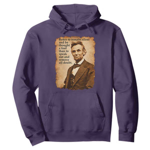 Abraham Lincoln American History Teacher School Hoodie TS14 Purple Print Your Wear