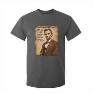 Abraham Lincoln American History Teacher School T Shirt For Kid TS14 Dark Heather Print Your Wear