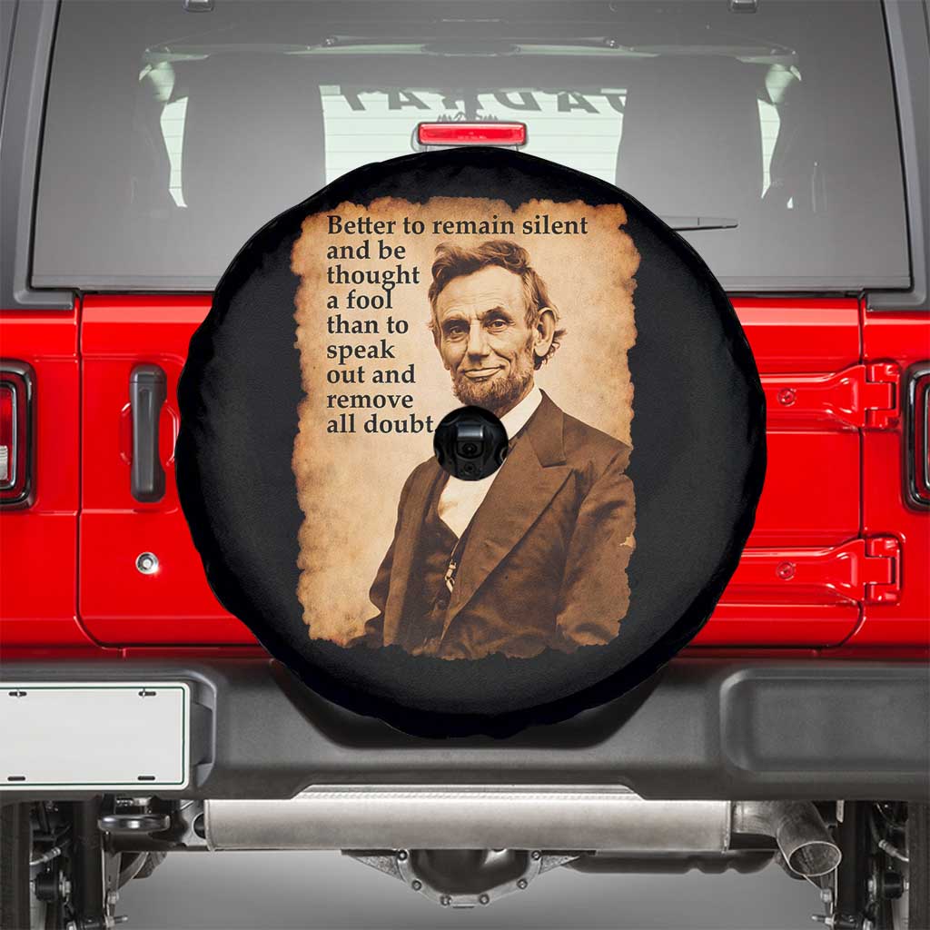 Abraham Lincoln American History Teacher School Spare Tire Cover TS14 Black Print Your Wear
