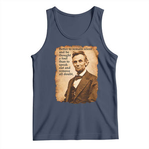 Abraham Lincoln American History Teacher School Tank Top TS14 Navy Print Your Wear