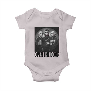 Funny Political American History Baby Onesie Abraham Lincoln George Washington and Thomas Jefferson Meme TS14 Ice Gray Print Your Wear