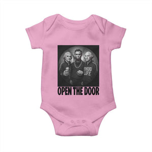 Funny Political American History Baby Onesie Abraham Lincoln George Washington and Thomas Jefferson Meme TS14 Light Pink Print Your Wear