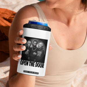 Funny Political American History 4 in 1 Can Cooler Tumbler Abraham Lincoln George Washington and Thomas Jefferson Meme TS14 Print Your Wear