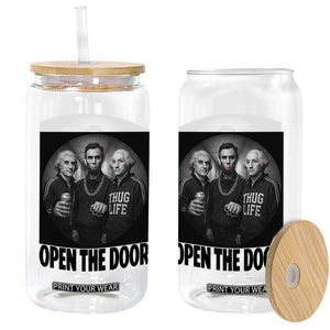 Funny Political American History Glass Can Abraham Lincoln George Washington and Thomas Jefferson Meme TS14 Print Your Wear