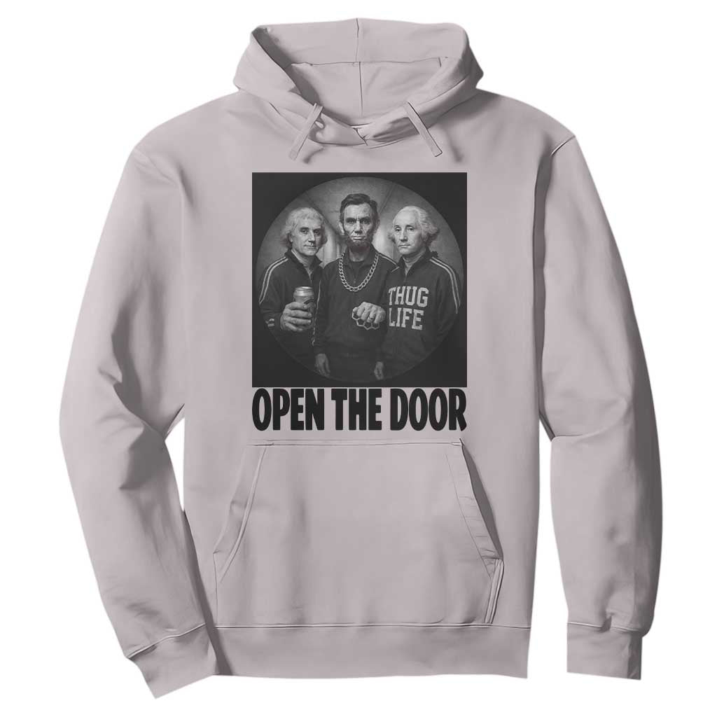 Funny Political American History Hoodie Abraham Lincoln George Washington and Thomas Jefferson Meme TS14 Ice Gray Print Your Wear