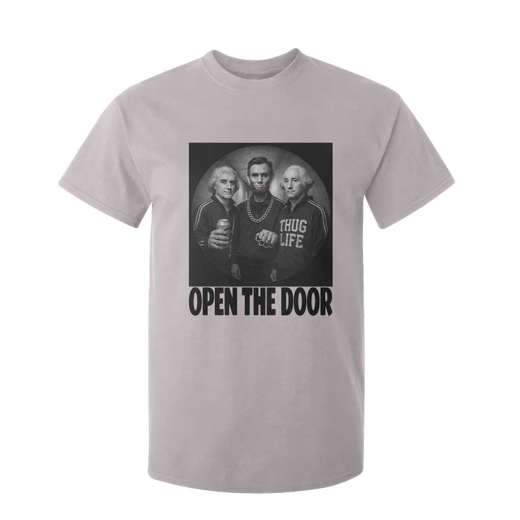 Funny Political American History T Shirt For Kid Abraham Lincoln George Washington and Thomas Jefferson Meme TS14 Ice Gray Print Your Wear