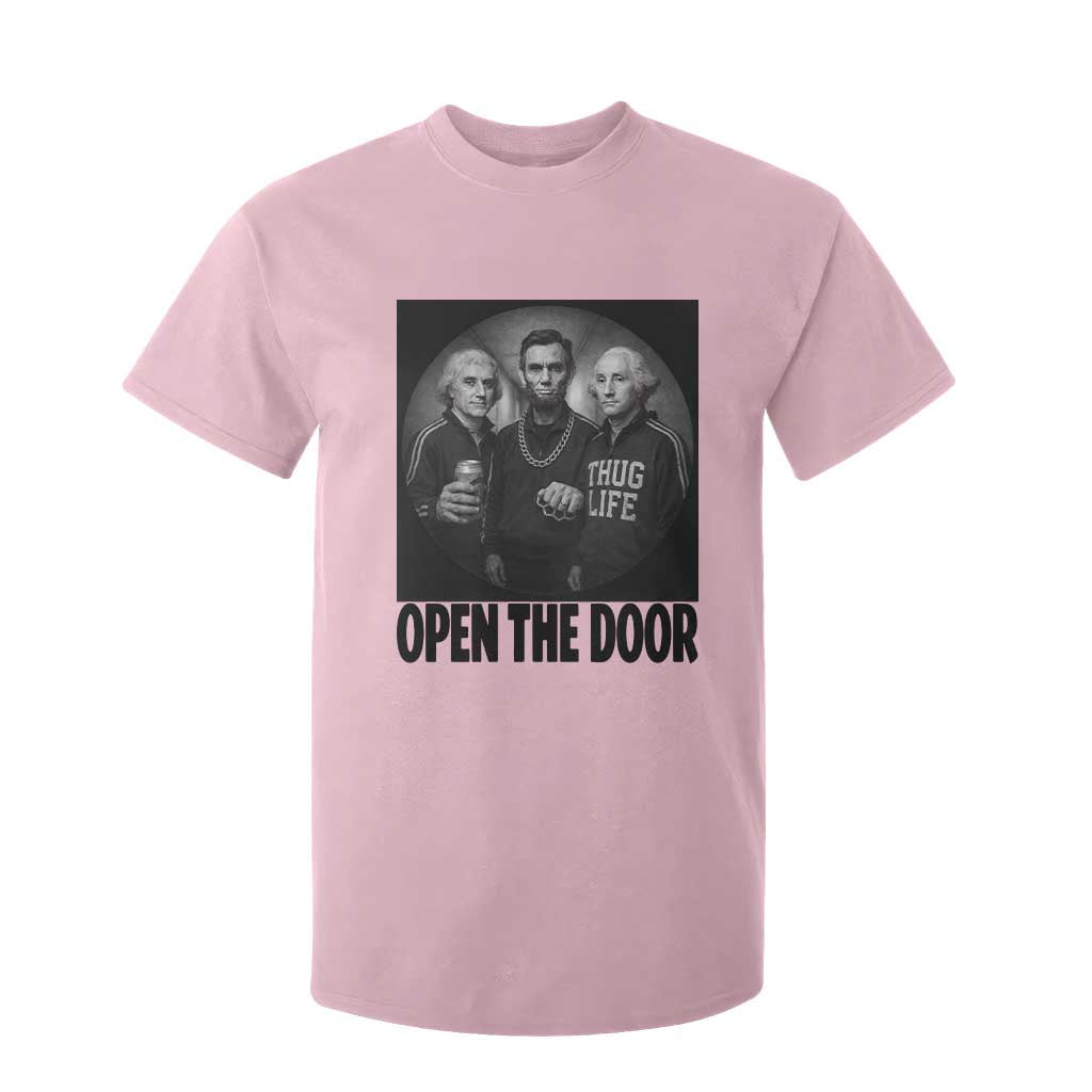 Funny Political American History T Shirt For Kid Abraham Lincoln George Washington and Thomas Jefferson Meme TS14 Light Pink Print Your Wear