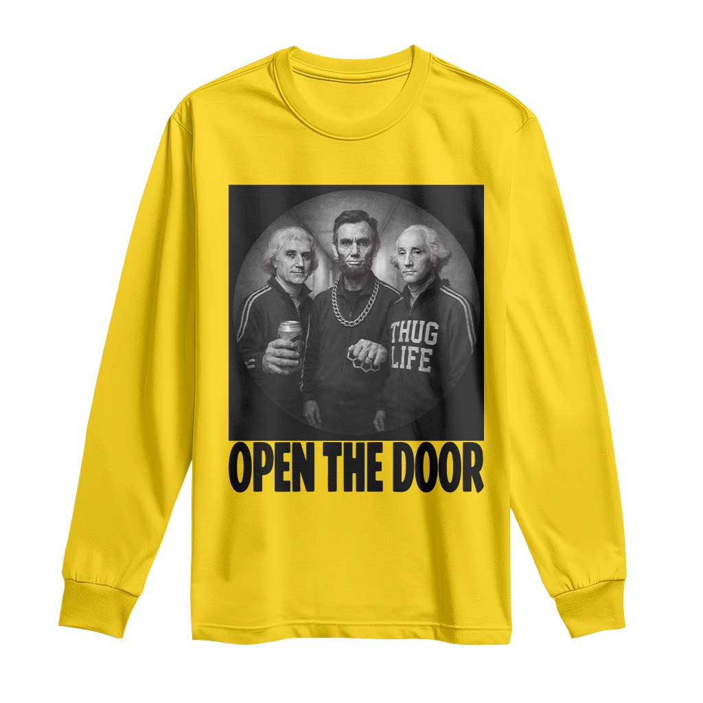 Funny Political American History Long Sleeve Shirt Abraham Lincoln George Washington and Thomas Jefferson Meme TS14 Daisy Print Your Wear