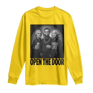 Funny Political American History Long Sleeve Shirt Abraham Lincoln George Washington and Thomas Jefferson Meme TS14 Daisy Print Your Wear